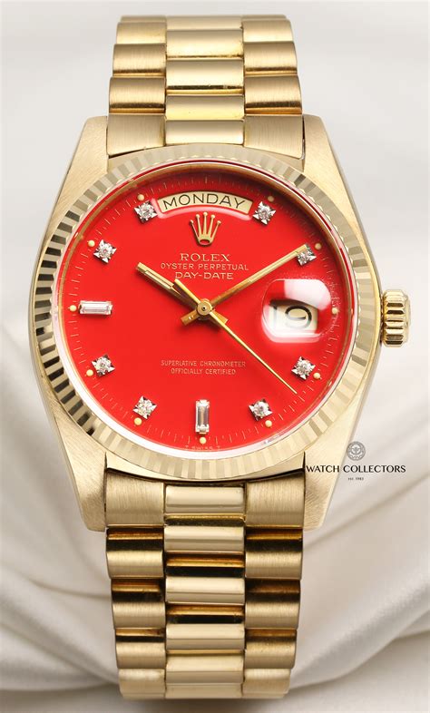 red face presidential rolex|red face rolex men's.